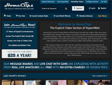 Tablet Screenshot of homeclips.com